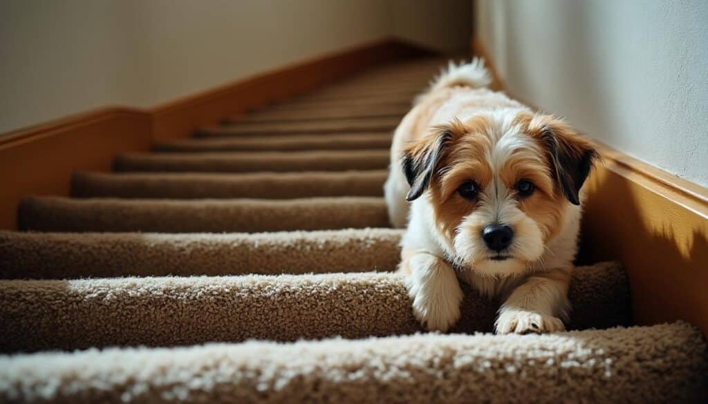Sécurité des animaux : éviter les chutes d’escalier avec des tapis adaptés