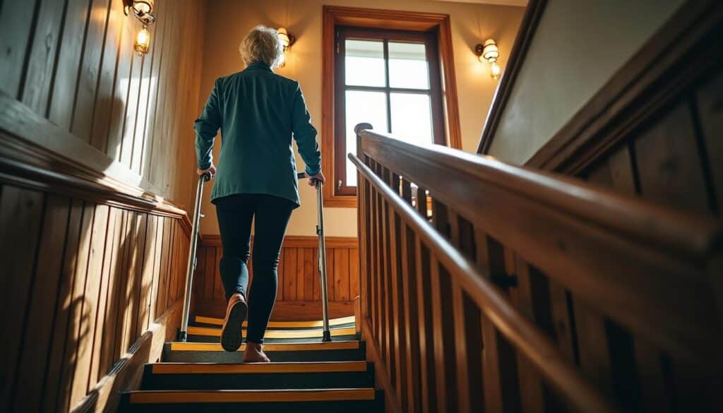 Sécuriser un escalier pour les seniors avec un bon éclairage