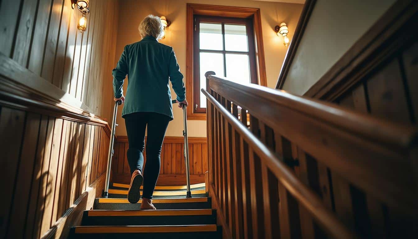 Sécuriser un escalier pour les seniors avec un bon éclairage