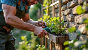 Conseils pour fixer un treillis de jardin au mur