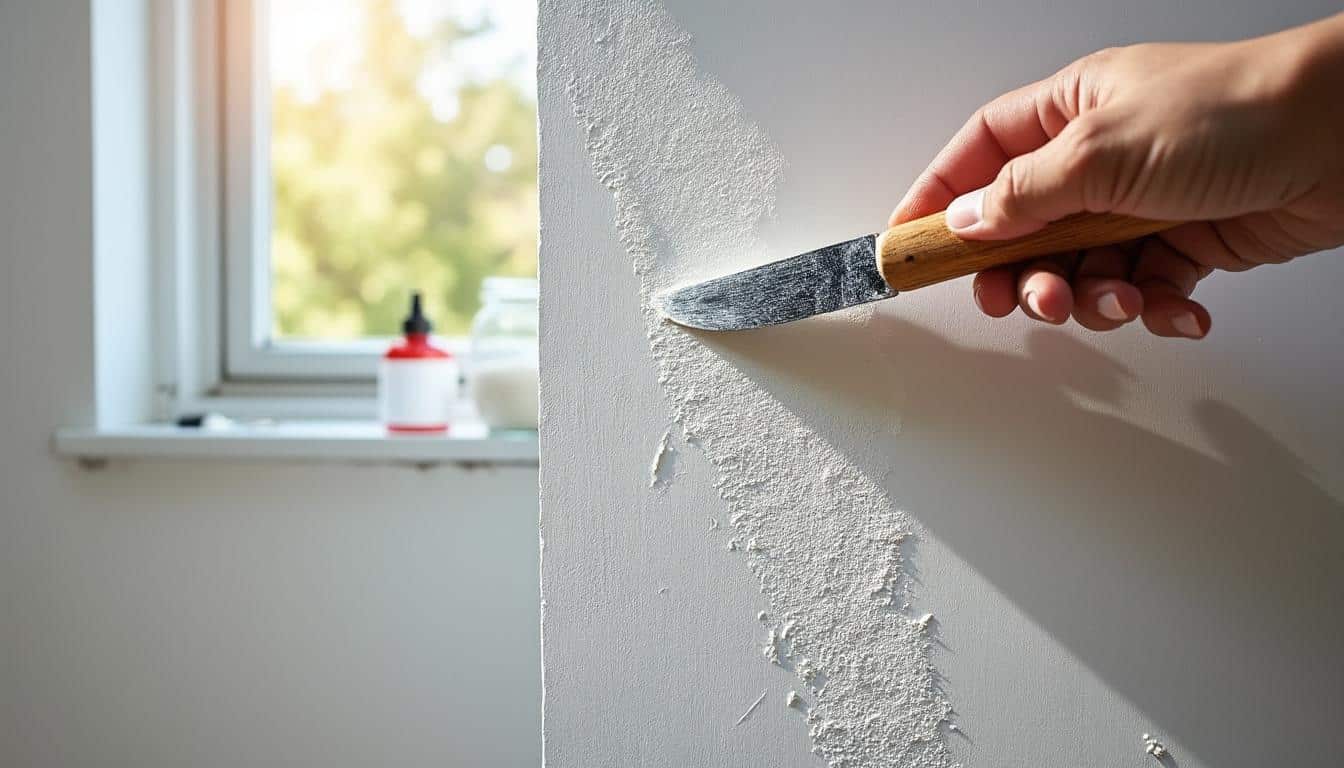 Comment réparer une fissure murale intérieure avec du mastic