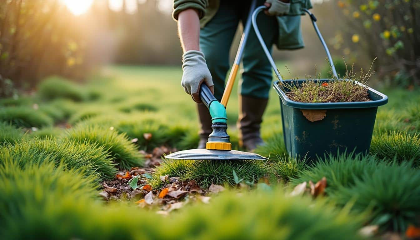 Comment entretenir la pelouse au printemps avec un râteau ?