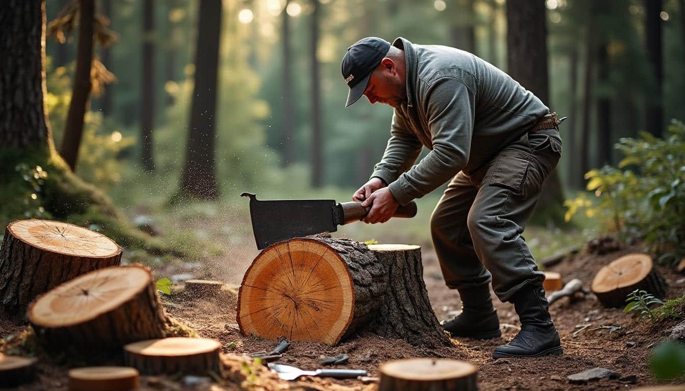 Illustration: Où et comment utiliser une scie à grume pour vos projets de bois ?