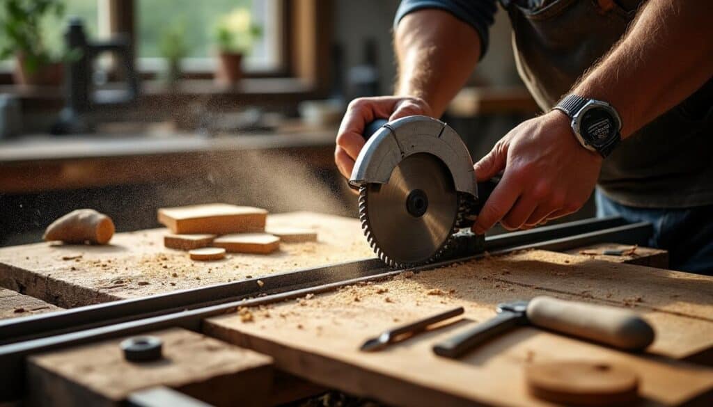 Scie circulaire sur rail : guide complet pour des coupes précises