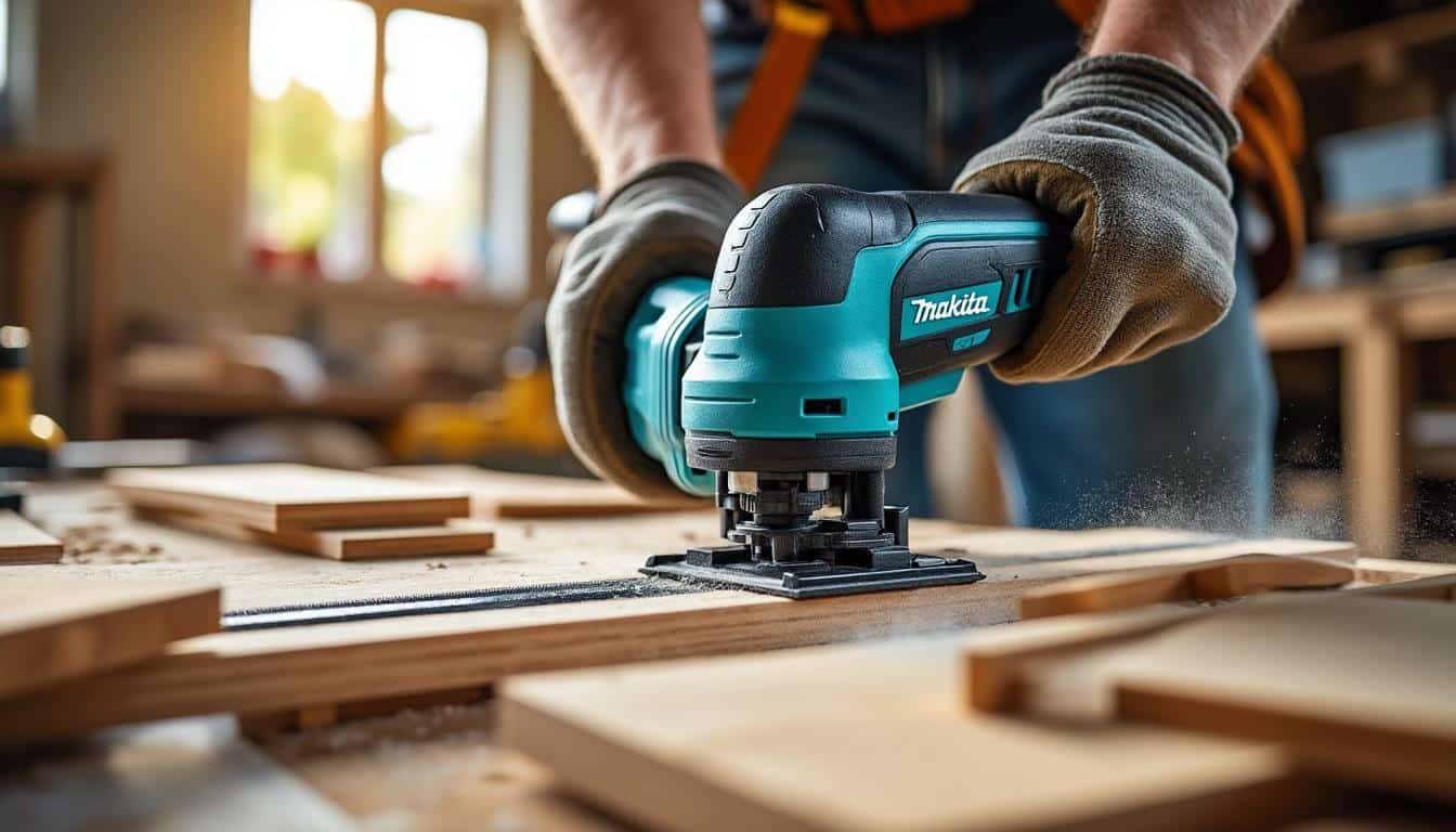 Illustration: Les caractéristiques techniques qui font la force de la scie plongeante Makita 18V