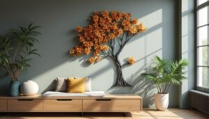 L’art d’associer une sculpture murale avec les couleurs du mur