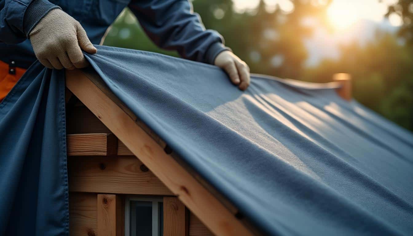 Illustration: Comprendre ce qu’est une bâche imperméable pour la toiture et son rôle essentiel