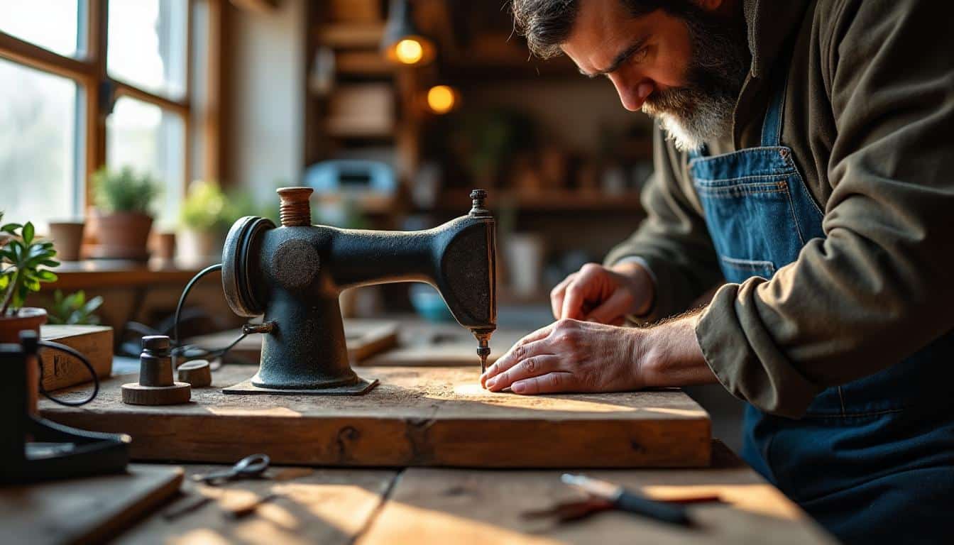 Illustration: Comprendre le rôle et le fonctionnement de la courroie plate dans un banc de scie
