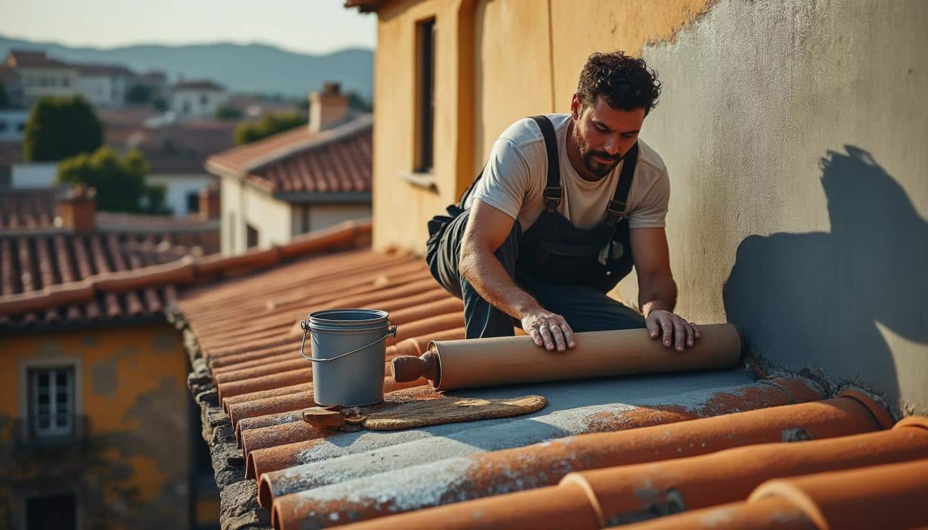 Illustration: Comprendre le rôle essentiel de la peinture d’étanchéité sur une toiture