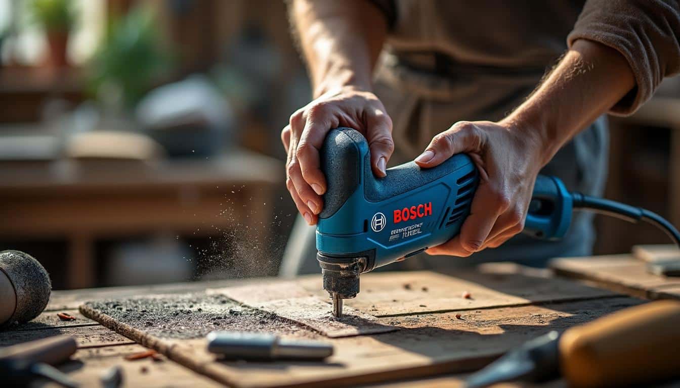 Illustration: Comprendre le fonctionnement du mandrin sur une perceuse Bosch