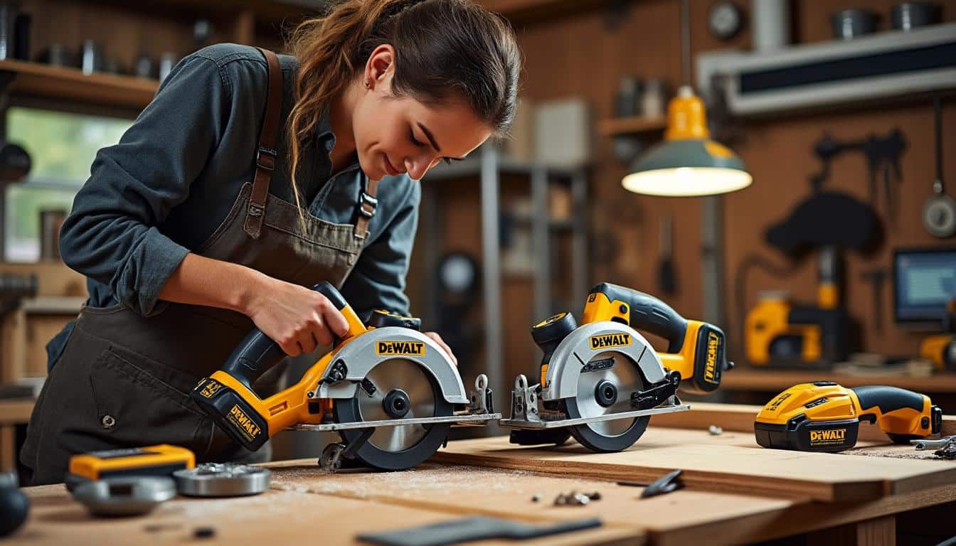 Illustration: Comment choisir le modèle de scie circulaire 18V DeWalt le plus adapté à vos besoins ?