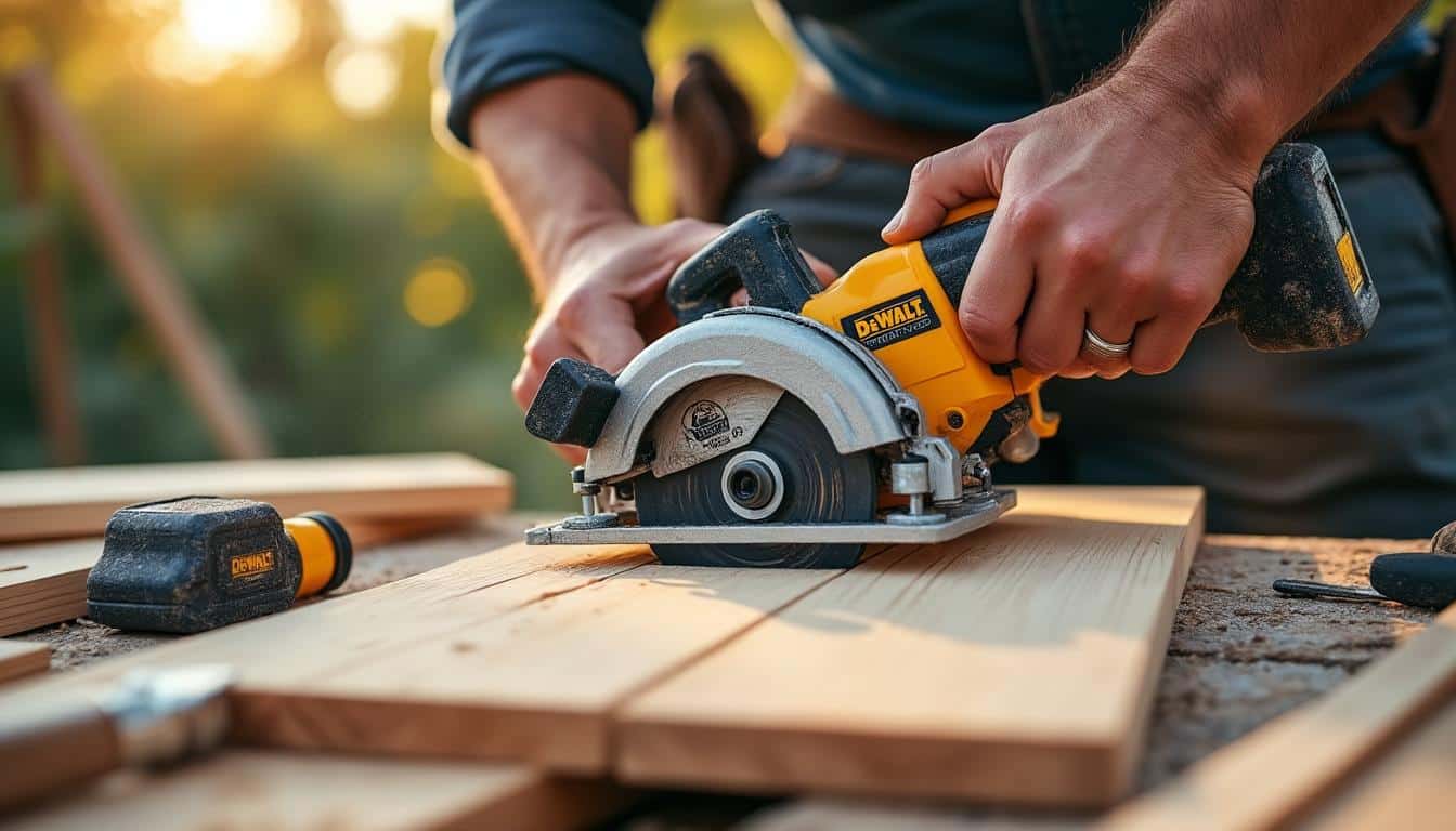 Scie circulaire 18V DeWalt : puissance et mobilité pour vos découpes