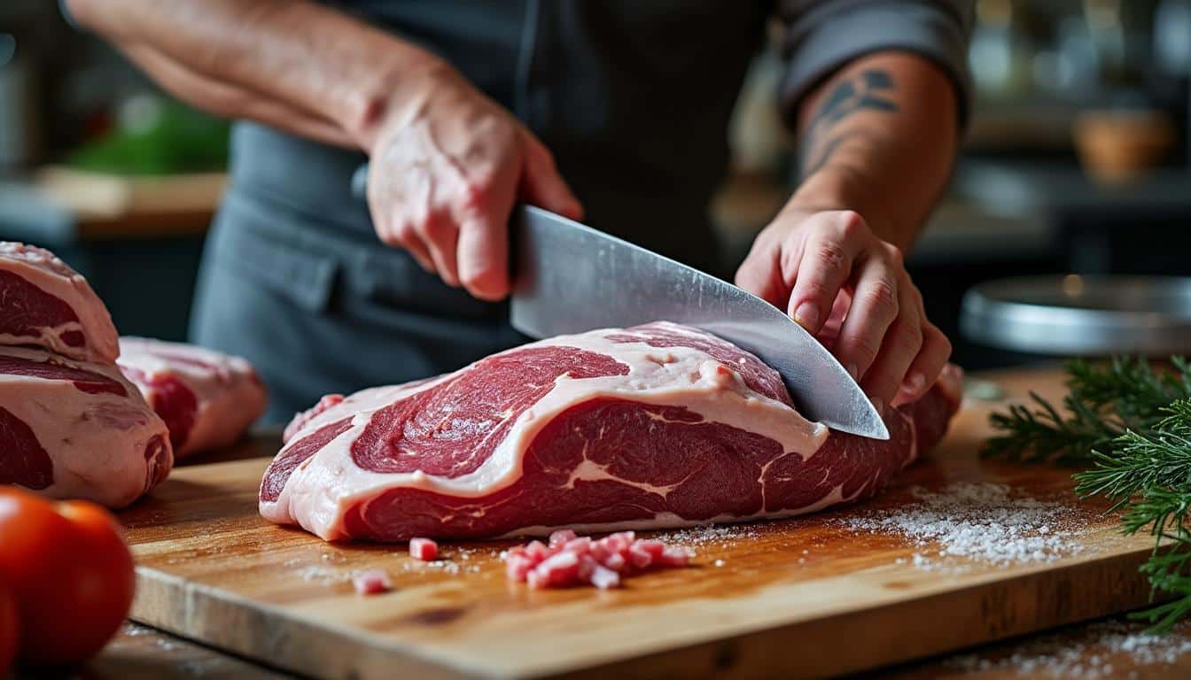 Illustration: Pourquoi une scie est-elle indispensable pour bien couper la viande ?