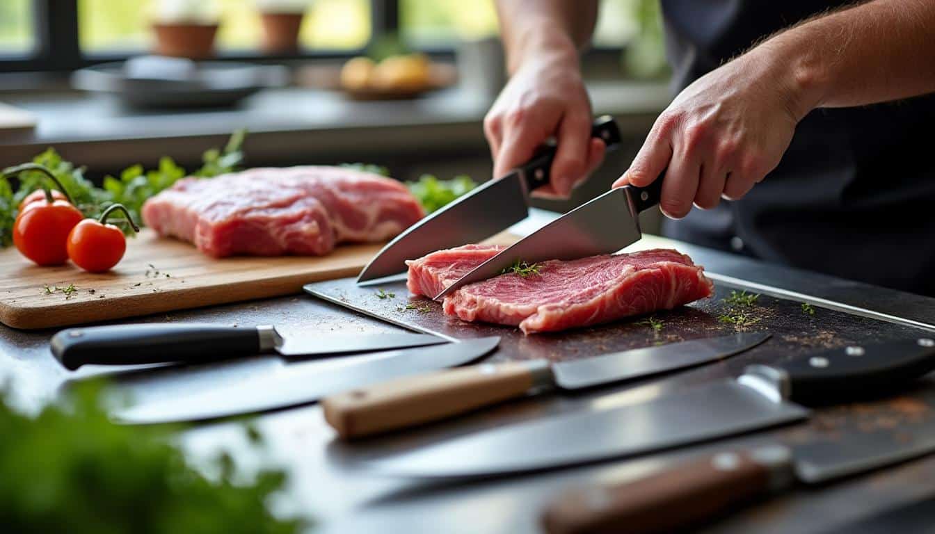 Illustration: Les différentes scies adaptées pour couper de la viande : guide complet