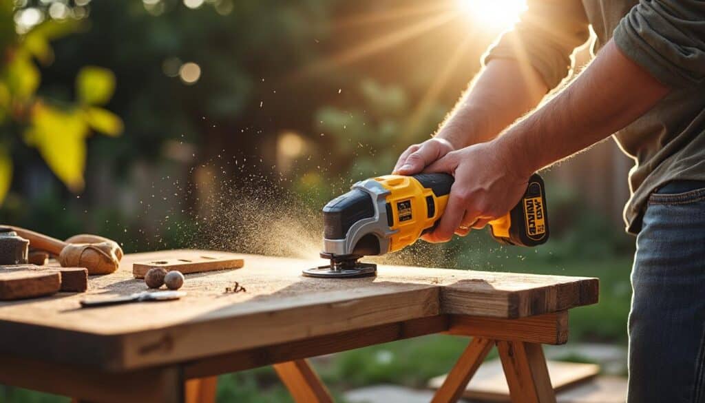 Scie sauteuse Dewalt 18V : puissance et précision sans fil