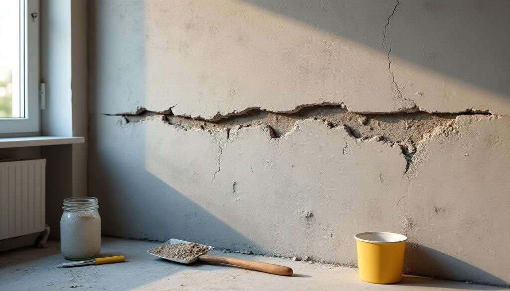 Fissure de l’enduit intérieur : diagnostic et réparation efficace