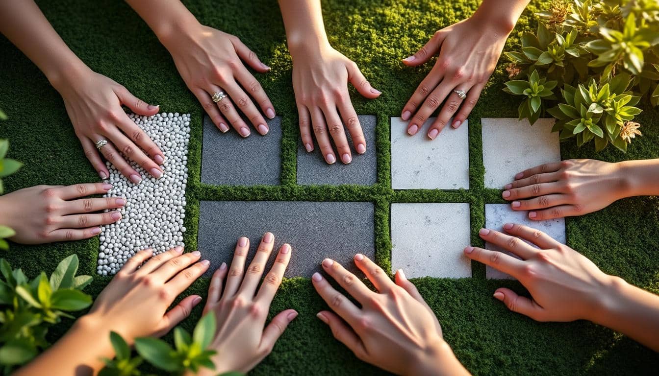 Illustration: Comment choisir entre les types et formes de cailloux décoratifs pour vos extérieurs ?