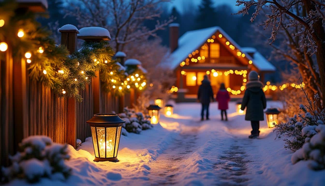 Illustration: Comprendre le principe des décorations solaires pour Noël en extérieur