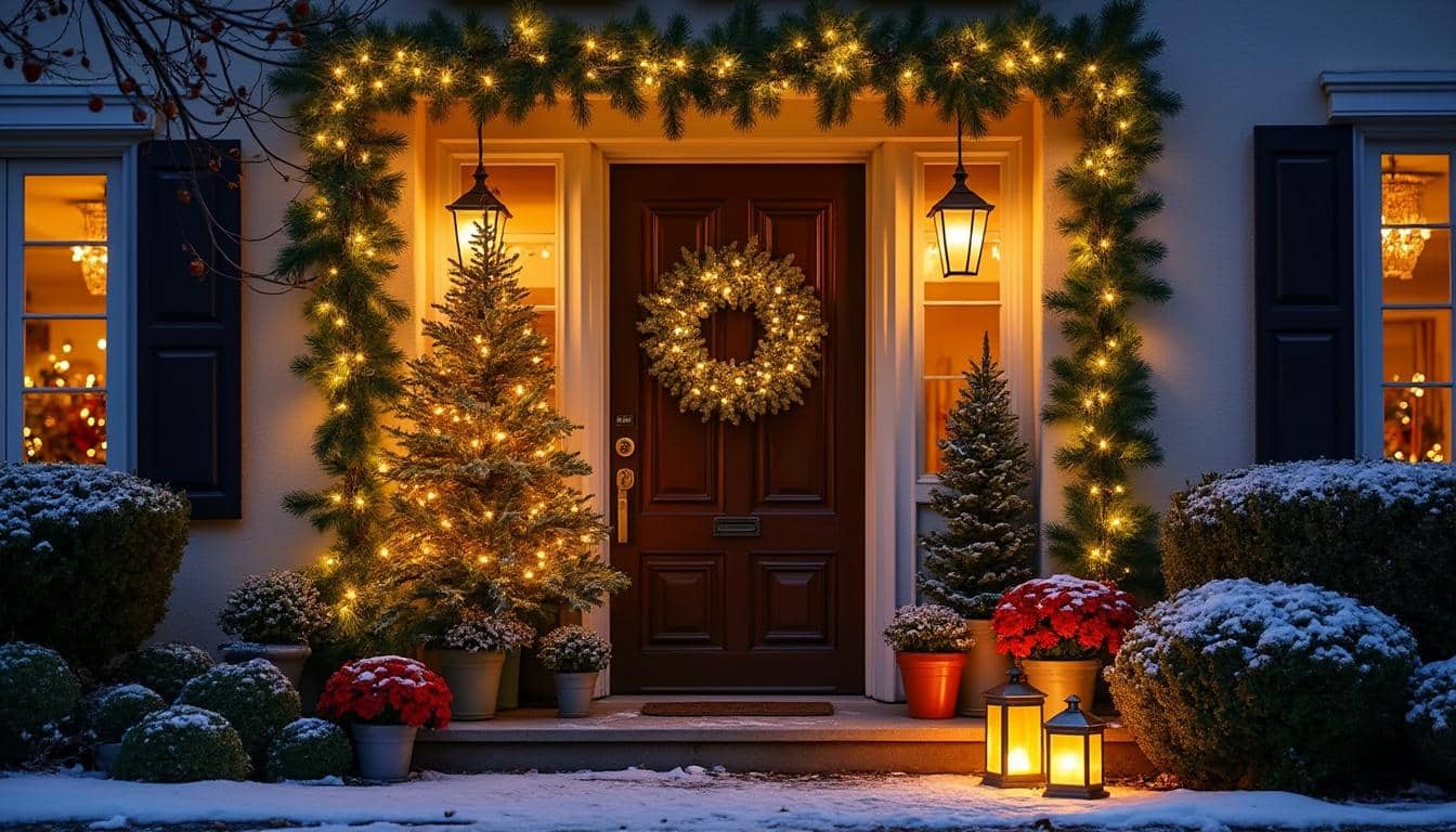 Illustration: Les bases incontournables pour décorer l’extérieur de la maison à Noël