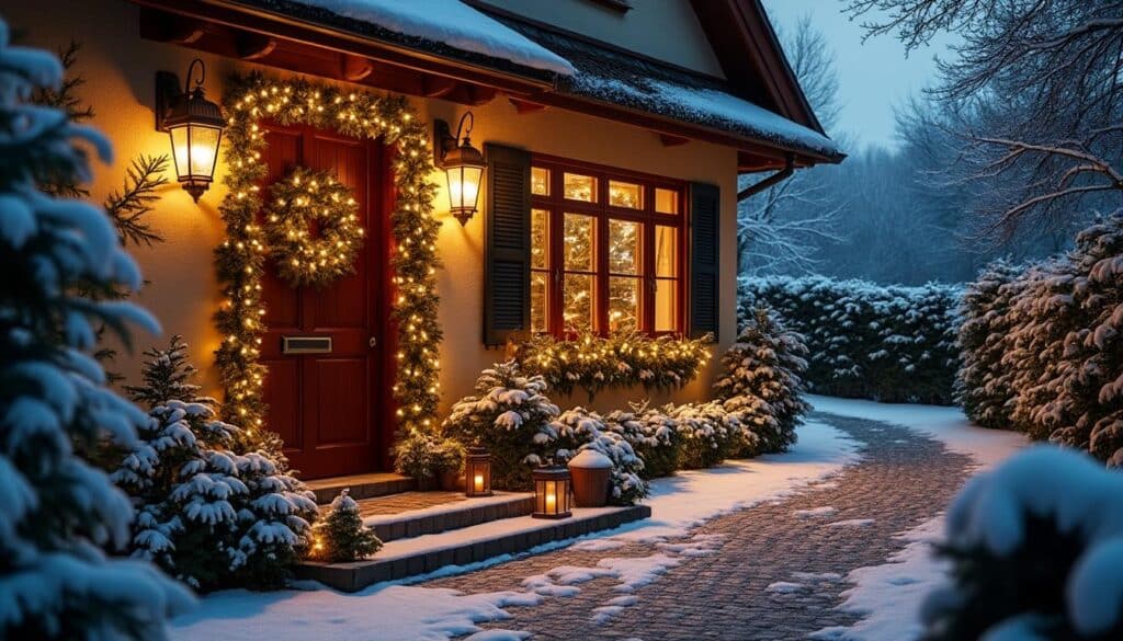 Décoration de Noël pour l’extérieur de maison : idées et astuces
