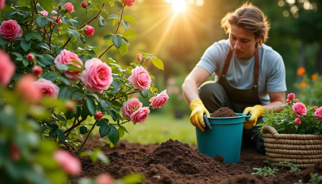 Engrais naturel pour rosier : conseils pour une floraison éclatante